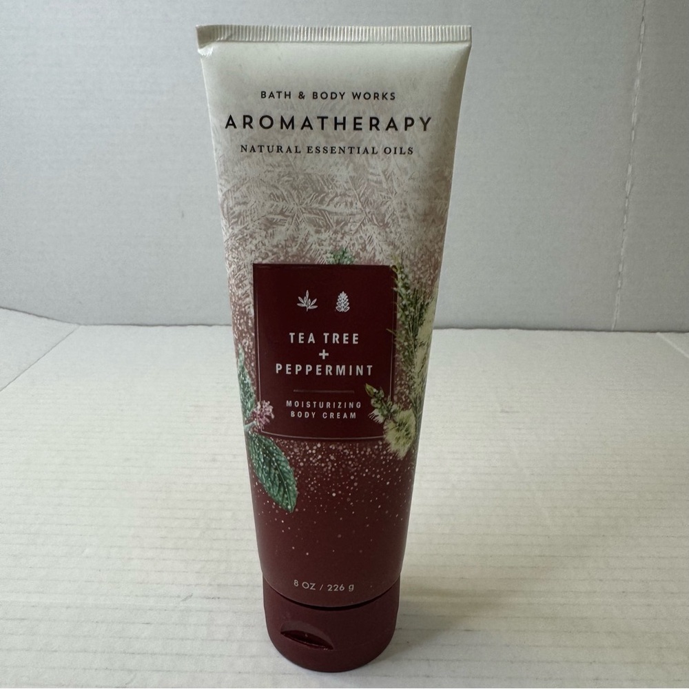BATH & BODY WORKS AROMATHERAPY TEA TREE PEPPERMINT MOISTURIZING CREAM LOTION